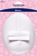 HEMLINE HANGSELL - Shoulder Pad Covered Raglan 13mm, medium - white